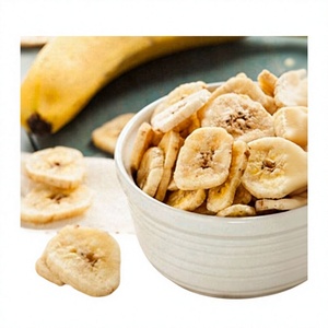 Tranches de banane lyophilisées saines, fruits tropicaux biologiques, collation naturelle au goût sucré, texture croustillante pour la restauration et la vente au détail - Product Image 1