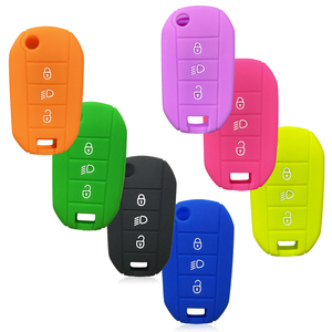 Couvercle de porte-clés pliant en silicone pour <span class=keywords><strong>Peugeot</strong></span> <span class=keywords><strong>208</strong></span> 2008 301 308 3008 RCZ 508 408 2008 307 étui pour citroën C3 C4 Berlingo 2021 - Product Image 1