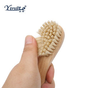 Yinste Solid Wood Shoe <b>Brush</b> Bristle Soft Household Cleaning <b>Brush</b> - Product Image 4