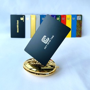 In Logo/ID Hoặc UID Encode/Cá Nhân QR Hoặc Mã ID In Lụa Màn Hình In Nfc Đen Kim Loạ<span class=keywords><strong>i</strong></span> Thẻ Kinh Doanh - Product Image 3