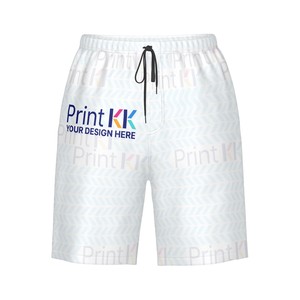 Pantalones cortos de playa estilo calle alta para hombre con imagen personalizada, cintura elástica, talla XXS, 5 pulgadas, estampado de puff, decoración de logotipo, pantalones cortos Cargo de baloncesto - Product Image 1