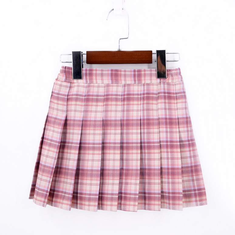Shop Our 2023 Preppy Plaid Pleated Skirts for Girls 4-15