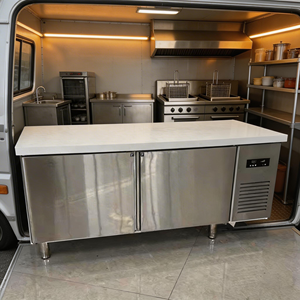 Frigorifero <span class=keywords><strong>Congelatore</strong></span> Commerciale Sottobanco in Acciaio Inossidabile con Vetrina Espositiva per Banco <span class=keywords><strong>da</strong></span> Lavoro Cucina Ristorante - Product Image 6