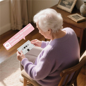 การ์ดอวยพรบันทึกเสียงได้ พร้อมโลโก้สั่งทำพิเศษ เทปเสียงแบบ OEM บันทึกเสียงได้ 60 วินาที ของขวัญเสียงสำหรับวันเกิด วันแม่ และวันคริสต์มาส - Product Image 4