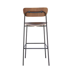 Sillas de <span class=keywords><strong>Bar</strong></span> Comerciales, Silla Alta de <span class=keywords><strong>Bar</strong></span> con Marco de Metal y Asiento de Madera, Taburetes Altos para <span class=keywords><strong>Bar</strong></span> - Product Image 3