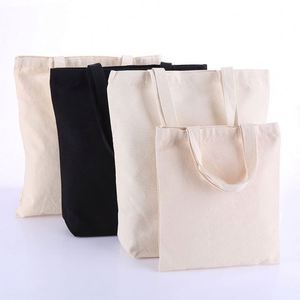 Custom Logo Printed Sublimation Blank Reusable Promotional Tote <b>Bags</b> with Zipper Closure Custom Color Polyester Cotton <b>Canvas</b> - Product Image 1
