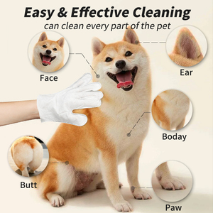 Lingettes pour animaux de compagnie, pour chiens et chats, paquet de 6 pièces, hypoallergéniques, non parfumées, nettoyantes et désodorisantes - Product Image 6