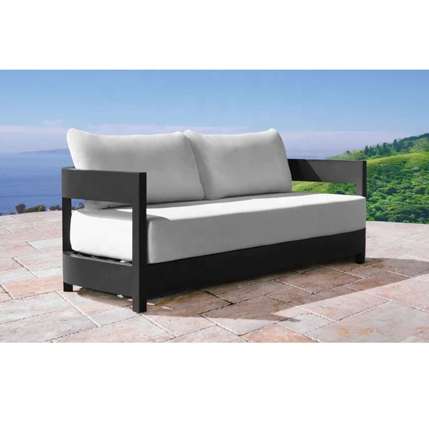 New arrival garden furniture metal patio set aluminum couch outdoor sofa