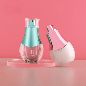 Flacone in Plastica a Forma di Lampadina da 30ml per Fondotinta Liquido, Confezione Cosmetica per Base Trucco, Contenitore per Liquidi Tonalizzanti - Product Image 1