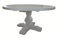 Table à manger en bois massif de pin recyclé de style antique, personnalisation d'usine Hoolnn D1635-150, 150x150x78cm, salle à manger