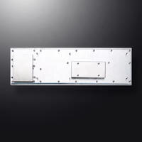 Teclado Industrial Resistente con Interfaz USB Multi-OS, Resistente al Agua y al Polvo IP65, Panel Frontal de Acero Inoxidable, Panel Táctil
