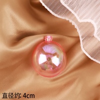 Boule à vœux transparente arc-en-ciel brillante, décorations de gâteau, boule à bulles transparente multi-usages pour la fête d'anniversaire