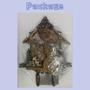 أدوات الديكور الكبيرة, حركة كوارتز خشبية يدوية ، أرجوحة أوتوماتيكية ، وقت كامل ، جهاز تنبيه الطيور - Product Image 4