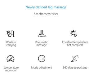 Masajeador eléctrico inalámbrico para piernas y pantorrillas, máquina para el cuidado de los pies que ayuda con la circulación sanguínea, producto de masaje de piernas con compresión de aire - Product Image 6