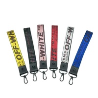 Lanière de téléphone colorée OW pour le cou et le poignet, design industriel tendance, sangle porte-clés, porte-cartes, lanières pour iPhone
