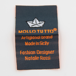 Factory High Quality Custom Logo Printed <strong>Main</strong> Woven <strong>Label</strong> Clothing Garment <strong>Label</strong> for Tshirt - Product Image 2