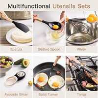 Ensemble d'ustensiles de cuisine Astercook certifiés FDA LFGB SGS, qualité alimentaire, pour la cuisine à domicile, la pâtisserie, les restaurants et la restauration