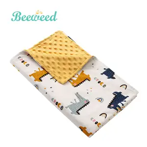 baby blanket Cartoon Toddler Bedding Blanket with Dotted Backing Double Layer baby blanket