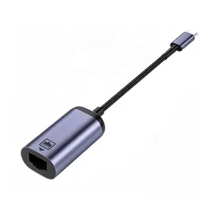USB-C để RJ45 100 Gigabit Adapter 100 mbc TYPE-C cổng mạng không cần phải cài đặt một trình điều khiển Kết nối mạng Cáp