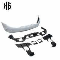 Conversion de pare-chocs arrière style GTR avec diffuseur et embouts d'échappement pour Mercedes AMG GT GTS C190 R190 2015-2021, kit carrosserie GTR.