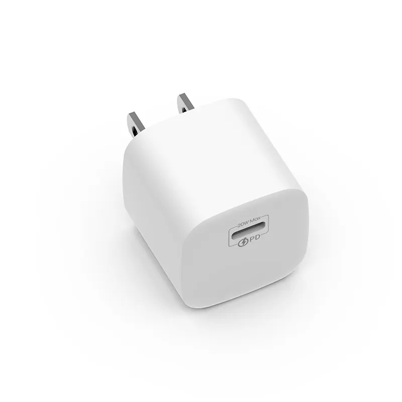 Carregadores de parede com plug USB ultra super mini tipo C 20W, adaptadores 5V3A 9V2.22A 12V1.67A UK EU US GaN PD20W