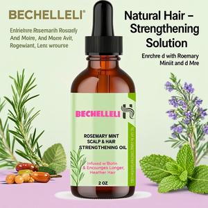 Aceite Esencial Orgánico para el Cuidado del Cabello con <span class=keywords><strong>Romero</strong></span> y Menta, para Cabello Seco, Producto <span class=keywords><strong>de</strong></span> Comercio Exterior Transfronterizo - Product Image 5