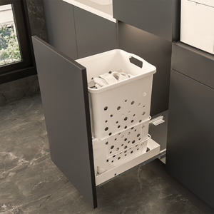 Cesto de <span class=keywords><strong>Ropa</strong></span> <span class=keywords><strong>Sucia</strong></span> Ecológico y Moderno para el Hogar, con Riel Deslizante Silencioso, Base Montada, 38L, Almacenamiento de <span class=keywords><strong>Ropa</strong></span> <span class=keywords><strong>Sucia</strong></span> para <span class=keywords><strong>Baño</strong></span>, 400-450mm - Product Image 1