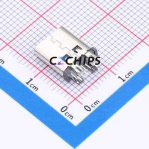 HC-TYPE-C-14P-LC01E USB Connector Through hole Component (THT) Connector Type-C Female Through Hole 14P - Product Image 2