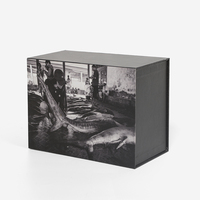 Solution d'emballage en papier de luxe en forme de livre avec couvercle, personnalisable, imperméable, imprimée, en vrac, réutilisable, en matériaux recyclés