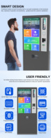 43 pouces écran tactile paiement par carte de paiement transport billet distributeur Kiosque machine bon coupon impression de billets de loterie Kiosque