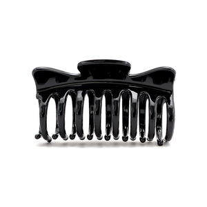Pince à cheveux en acétate noir de style japonais et coréen, élégante et simple, accessoire de cheveux pour femmes, personnalisable. - Product Image 1