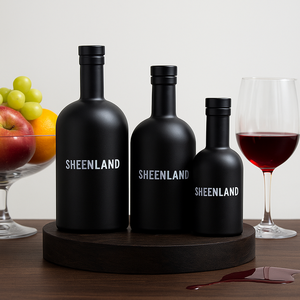 Botellas de vino hechas a medida al por mayor 200ml 375ml 500ml 750ml 1000ml con corchos para almacenar vino tinto y bebidas - Product Image 1