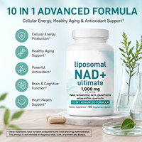 Dropshipping Lipozomal NAD+ Beyaz Toz %99 Saflık Gıda Sınıfı Orta Yaşlı ve Yaşlı Sağlığı NAD+ Resveratrol Vegan Kapsüller