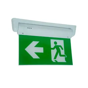 Acrylic Plate 2W Double Sides Wall Mounted Ceiling Emergency Exit Light