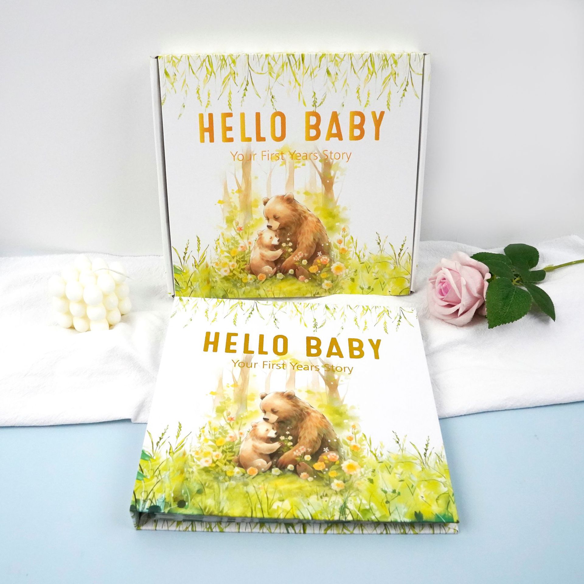 livre de records de croissance de bébé ours