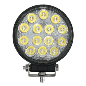 Hoge Heldere 2800lm Aanhangwagen Rond 14Pcs 4.5 Inch Led Werk Licht 42W Auto Offroad Rijlicht Voor Vrachtwagen