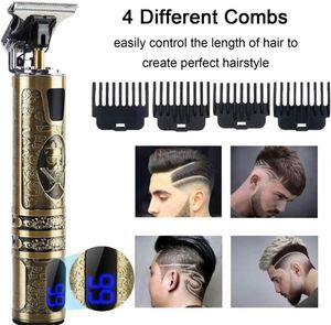 Afeitadora Profesional Recargable para Hombre, Inalámbrica, con Pantalla LCD, Recortadora de Pelo para Barbería - Product Image 2
