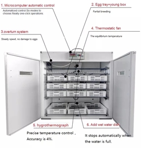 1056 incubateur d'oeufs de poule/incubateur et éclosoir d'oeufs de poule/incubateur d'oeufs de <span class=keywords><strong>Machine</strong></span> d'éclosion d'oeufs - Product Image 2