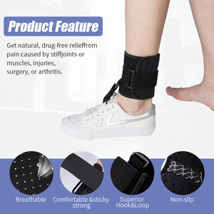 Penstabil pergelangan kaki nilon dapat diatur, penahan kaki jatuh untuk Reel, perlindungan penjepit Drop kaki pengangkat dorsifleksi dalam rehabilitasi - Product Image 3