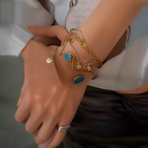WF196-0155B สร้อยข้อมือแฟชั่นแบบโซ่และแบบเชื่อมต่อ - Product Image 3