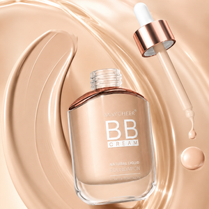 En stock – 3 teintes – Sans huile – Contrôle du sébum 12h – Lisse les ridules – <span class=keywords><strong>Prix</strong></span> de gros – Approvisionnement en vrac – Maquillage visage – Crème <span class=keywords><strong>BB</strong></span> liquide naturelle - Product Image 2