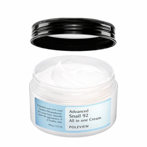 ครีมบำรุงผิวหน้าสูตรซ่อมแซมผิวจากเมือกหอยทาก 92% ของเกาหลี ไม่ผ่านการทดลองกับสัตว์ ขนาด 100 กรัม พร้อมเจลบำรุงผิวหน้าสำหรับใช้ทุกวัน - Product Image 1