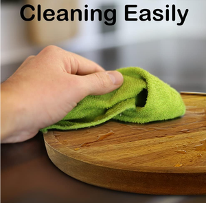 Due livelli legno di Acacia pigro Susan Organizer tipo in piedi cucina giradischi mobile per dispensa e tavolo stoviglie spezie di stoccaggio - Product Image 4