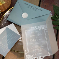 Ensembles d'invitations personnalisables en acrylique pour mariages, anniversaires, fêtes et événements professionnels – Style européen