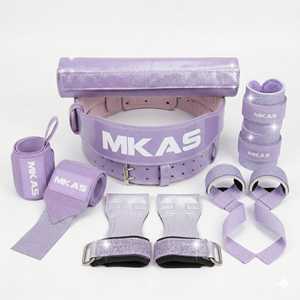 LADYGLOW En gros Sangles <span class=keywords><strong>de</strong></span> <span class=keywords><strong>musculation</strong></span> respirantes et durables violettes pailletées, Bandes <span class=keywords><strong>de</strong></span> maintien pour poignets <span class=keywords><strong>de</strong></span> fitness, Coussinets <span class=keywords><strong>de</strong></span> barre en mousse, <span class=keywords><strong>Ceinture</strong></span> <span class=keywords><strong>de</strong></span> <span class=keywords><strong>musculation</strong></span> - Product Image 1