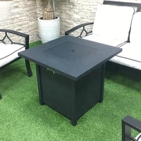 Table de foyer en acier au propane de 28 pouces