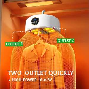 Mini folding dryer 600W low-power with a drying <b>bag</b> for easy storage perfect for <b>small</b> apartment spaces. - Product Image 3