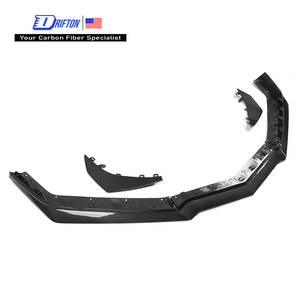 DRIFTON Labio Delantero de Fibra de Carbono Seca con Alerones Laterales para Chevrolet Corvette C8 Z06 Z07 y E-Ray 2020-2026, Actualización Atornillable - Product Image 1