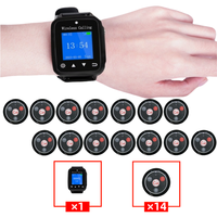 Système d'appel sans fil Ringbell pour serveurs de restaurant - Montre-pager confortable à porter, écran facile à lire
