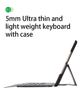 2019 Mới Vỏ Sò Bàn Phím Trường Hợp Rõ Ràng Cho <span class=keywords><strong>Ipad</strong></span> 10.2 - Product Image 2